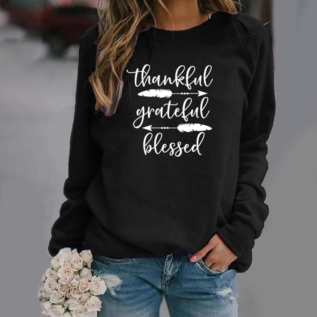 2026 Women's English Letter Pattern Round Neck Hoodie