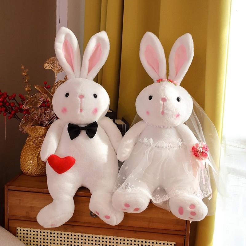 Couple Wedding Rabbit Plush Toy Stuffed Animal Doll Home Decoration Kids Gift