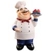 Creative Resin Chef Figurine Decoration Ornament For Kitchen Restaurant And Cafe Display