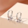 Star Color Zircon Micro-Set Earrings Women'S Fashion Personality Versatile Ear Buckle Korean Version Design Earrings