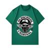 Herren 100% Baumwolle Rundhals Kurzarm T-Shirt, Old School Kriminelles Totenkopf Muster Lässiges Streetwear Atmungsaktives Oberteil für den täglichen Gebrauch