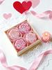 Peony Rose Scented Candle Gift Box – Handmade Flower Shaped Aromatherapy Candles for Wedding Party Home Decor
