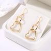 2026 Personalized Love Peach Heart Earrings – Medium & Long Fresh Fashion Jewelry for Women