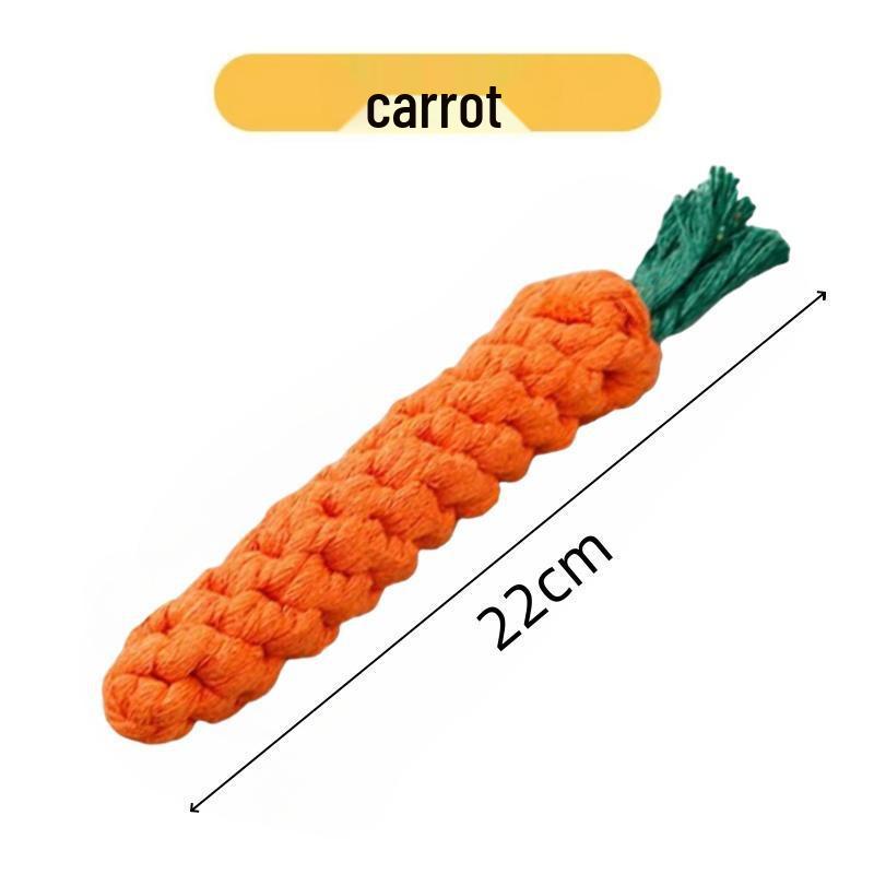 Kjæledyr Interaktiv Bomullstau Biteleke Ball med Dobbel Trekknute for Hunder