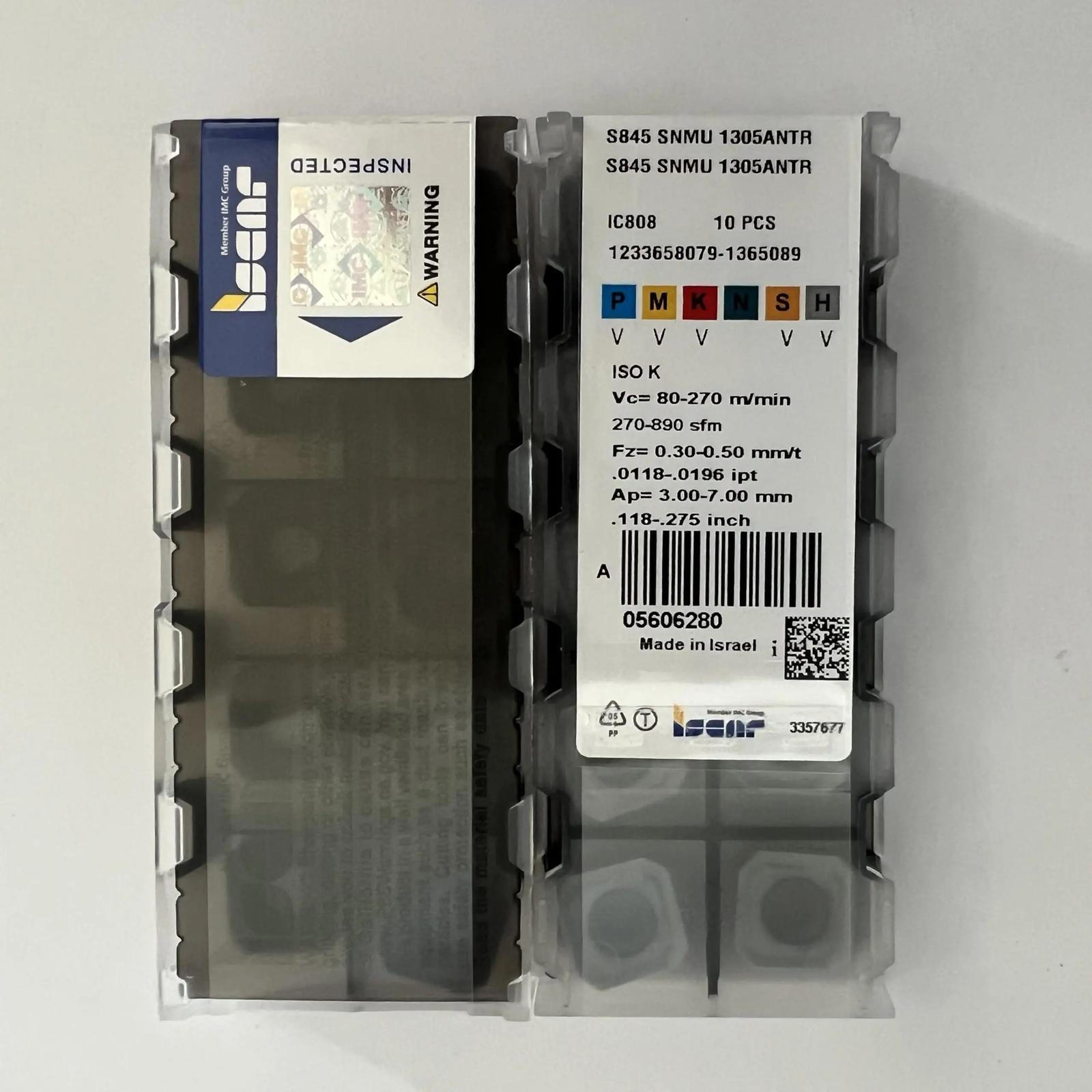 

ISCAR / S845SNMU1305ANTR IC808 Industrial indexable carbide inserts 10 Pcs