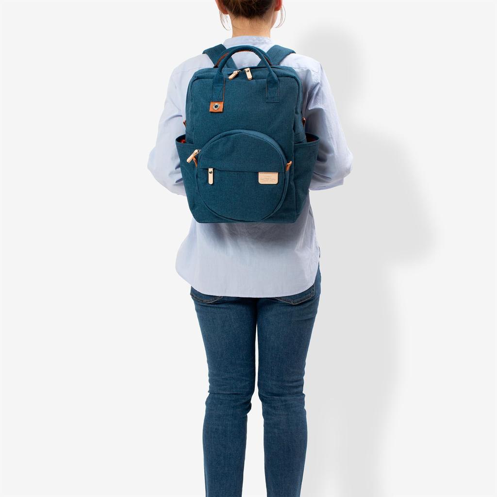 Plecak Unisex na Tablet A4 Marmarco od Heart Made Factory, Przechowywanie 10-calowe, Rozmiar, Poliester, Seria, FY-0744 (Marynarka wojenna)