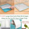 M-Modern-100PCS Bird Cage Liner Papers, Disposable Cage Paper Liners Precut Absorbent Cushion Pad Mat For Pet Bird Parrot