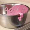 1 Pack Durable Leaf Half Round Rice Washing Sieve Cleaning Gadgets Kitchen Clip