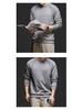 Men's Winter Patchwork Velvet-Lined Warm Round Neck Hoodie