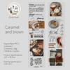 6 Styles 50mm*200cm Poems For Coffee Series Tape Decorative Sticker Labels Decorative Diary Album Junk Journal Supplies