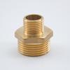 Copper Double Male Threaded Reducing Water Pipe Fitting 1/2" to 3/4" to 1".