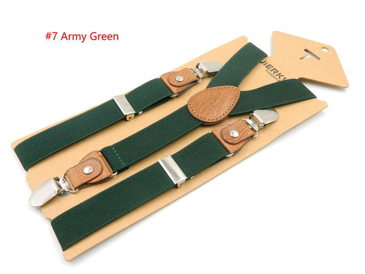 

Baby Suspenders Fashion Kids Braces Strong 3Clips Boy Suspenders Trousers Suspensorio Elastic Strap size 2.5*65cm зелёный