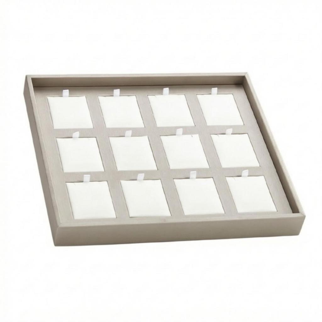 Jewelry Display Tray with Raised Frame Sturdy for Home Storage