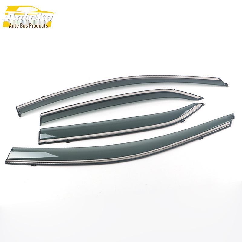 

3D Дефлекторы из нержавеющей стали с яркой полосой для 2007-2013 Corolla - Декоративные наклейки-дефлекторы дождя.