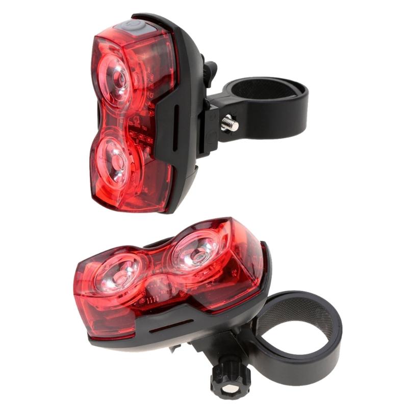 2 LED Bicycles Light 3 Modes Bike Tail Light Flashlight Waterproof Cycling Safety Warning Flashing Light for Cycling