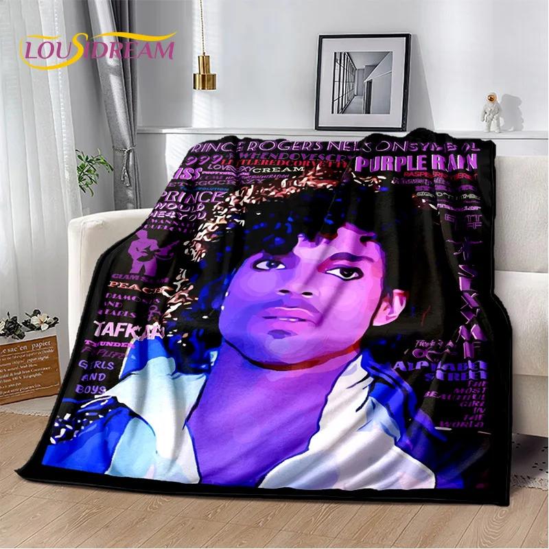 Prince Rogers Nelson Artist Purple Rain Blanket,Soft Throw Blanket for Home Bedroom Bed Sofa Picnic Travel Office Cover Blanket