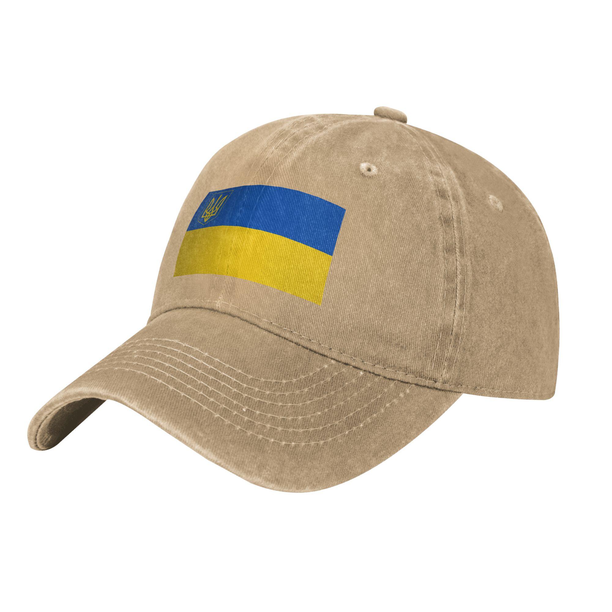 

Прапор України Тризуб Австралія Чоловічі Жіночі Бейсболки Зістарені Джинсові Кепки Ретро Для Тренувань На Відкритому Повітрі Регульована Посадка Кепка Snapback One Size хакі