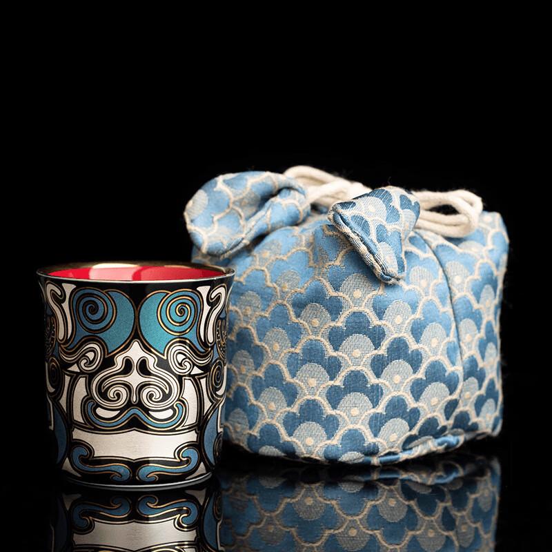 Chaxun Silver Kung Fu Teapot with Gold Inlay