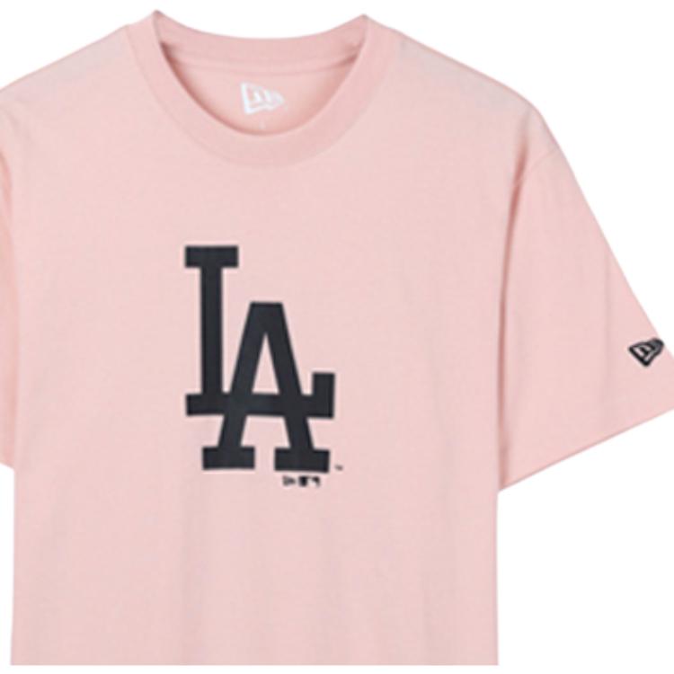 New Era Einfaches T-Shirt mit Aufdruck Unisex Oberteile Rosa 12147609