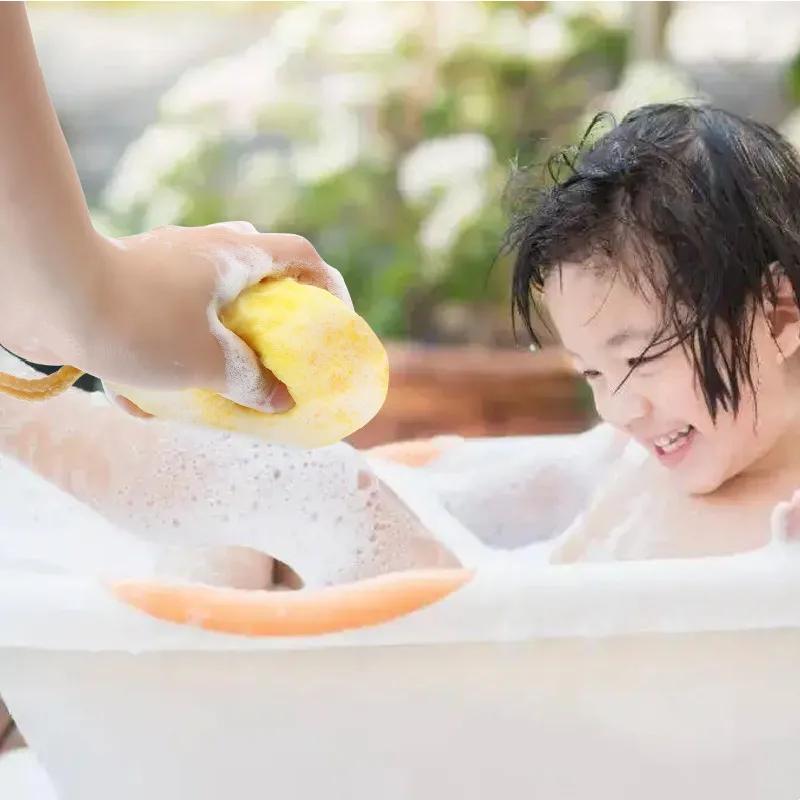 Honeycomb Bath Ball Natural Sea Wool Replacement Dead Skin Remover Cleaning Foam Washing Massager Pouf Shower Exfoliating Sponge