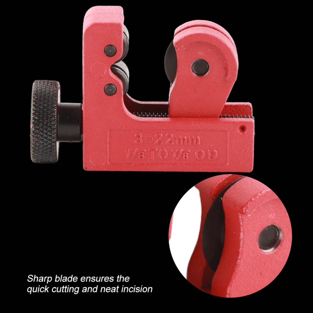 3-22mm Bakır Alüminyum PVC Borular için Mini Ayarlanabilir Tüp Hortum Boru Kesici Kesme Aleti