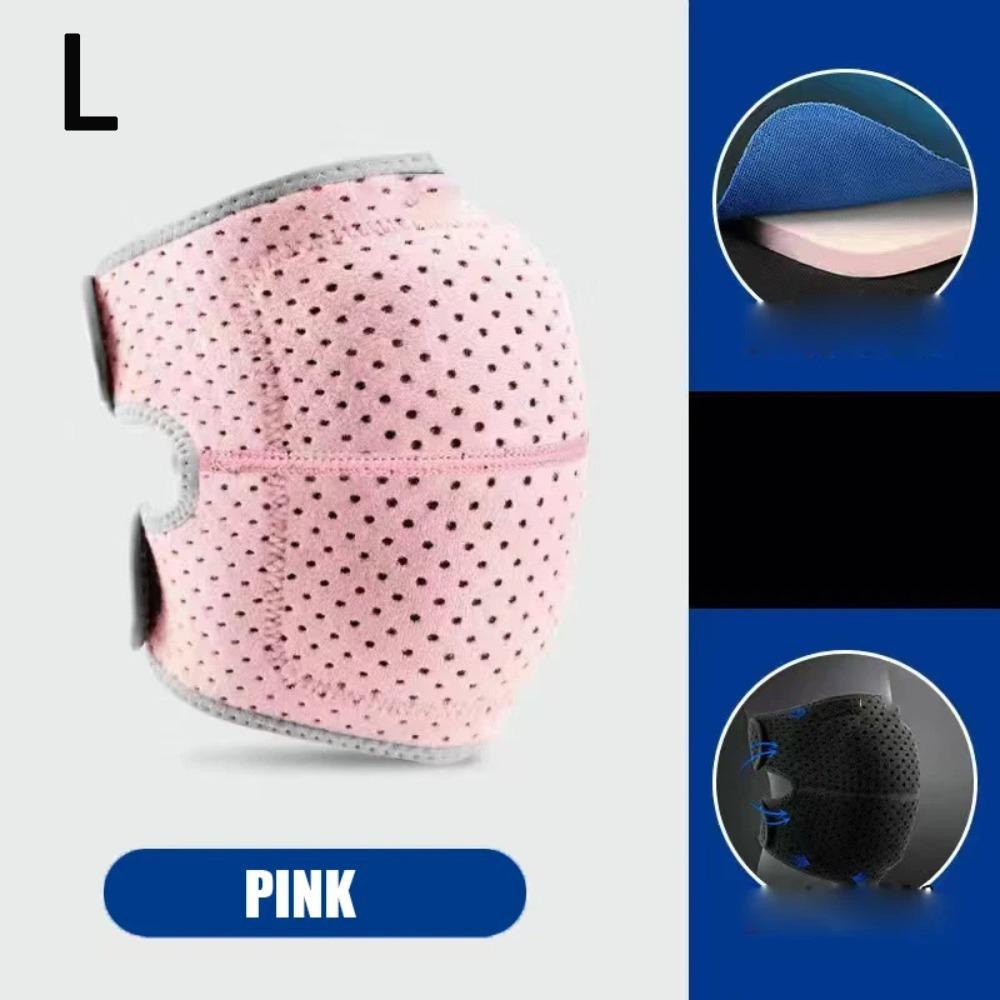 

Эластичные компрессионные наколенники Утолщенные губчатые спортивные наколенники Новый наколенник Тренировка Pink-L