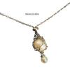 Natural Crystal Holder Necklace Colorful Stone Mesh Pocket Pendant Choker Adjustable Chain Neckchains for Women Girl