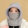Winter Warm Lei Feng Hat for Men and Women, Autumn and Winter Cycling Ear Protection with Thick Velvet and Anti Cold Face Mask, Neck Integrated Hat
