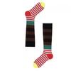 4pairs Patchwork Colorful Striped Calf Socks Japanese Style Retro Pile Socks  Girl