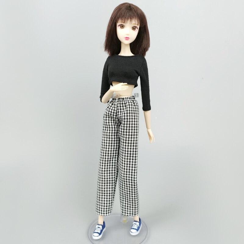 Sexy Shirts Short Crop Tops For Barbie Doll Clothes Long Sleeve Blouse Fashion Outfits For Barbie Accessories Kids Toys 1/6