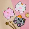 Heat Insulation Pad, Table Mat, PVC Cup Mat, Silicone Heat-resistant Pot Mat, Cartoon Cute Soft Rubber Children's Mat, Can Be Hung