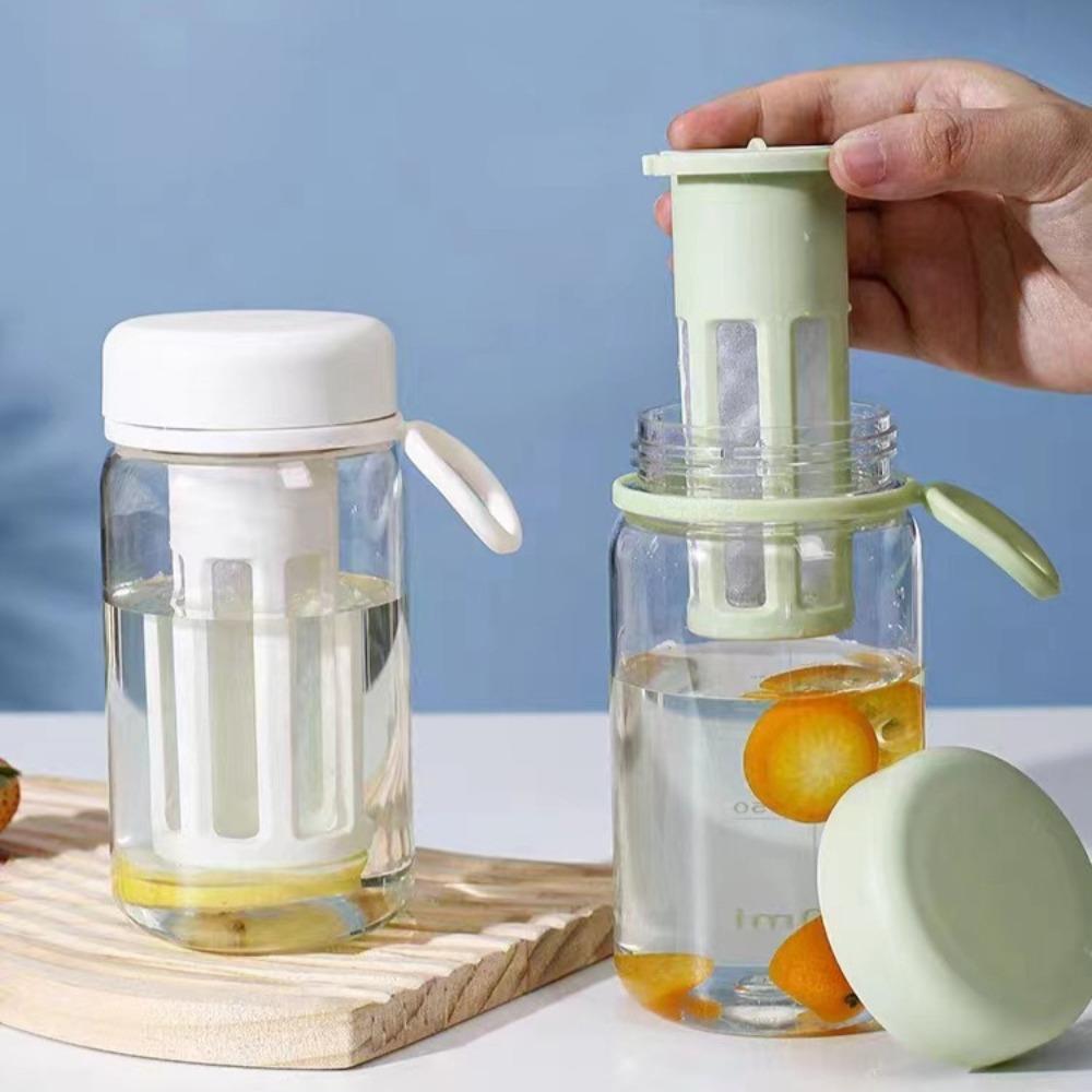 450/600ml Travel Tumbler PC Iced Coffee Infuser Portable Filter Cup