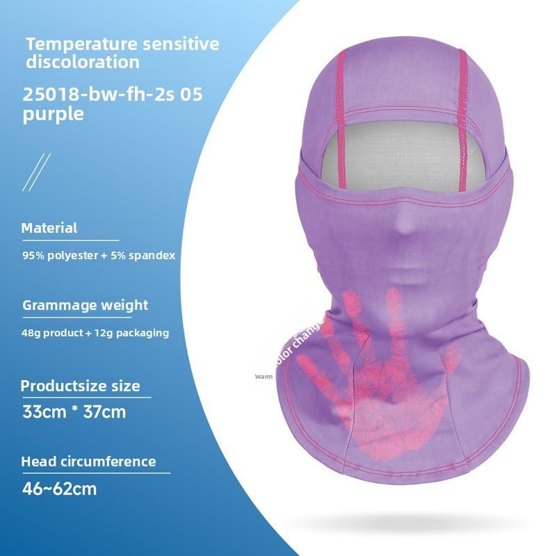 

Thermal Color Changing Cycling Mask With Breathable Polyester For Outdoor Sports Style J