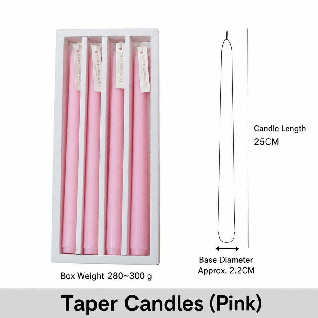 Decorative Candles Cylindrical Cylindrical Taper Candles Long Stem Candles Long Taper For Holiday Parties Home Table Decoration