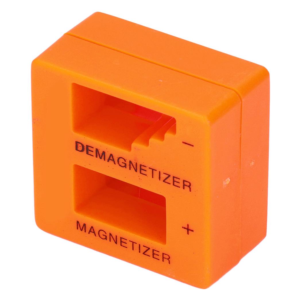 Magnetizer Demagnetizer ABS Portable Tool for Screwdriver Bit Screw Nut Tweezers Orange