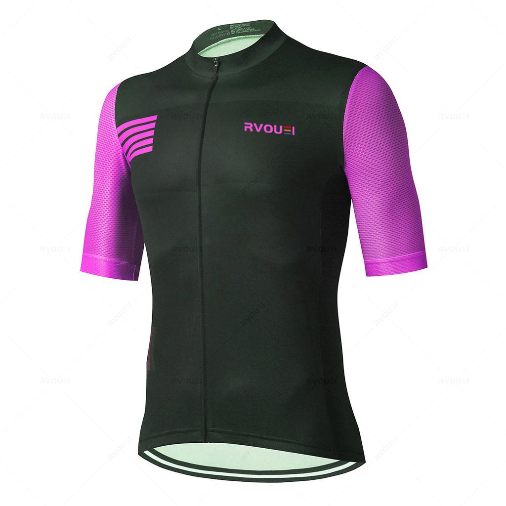 2026 Team Summer Short Sleeve Men Cycling Set Bike Clothing Breathable Anti-UV Bicycle Wear Rvouei Jersey Mallot Ciclismo Hombre