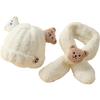 SLINX Baby Kids and Scarf Set with Bear Warm and Warm for Fall and Suitable for Boys and Ages Suitable for and One Size Fits Suitable for School and