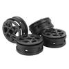 4 Pcs 1.9 Inch 1/10 RC Wheel Rims Replacement for SCX10 D90 Capra Carbon Fiber Lightweight RC Crawler Wheel Rims