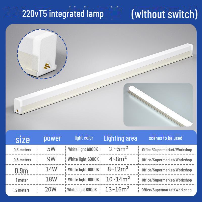 

Линия сборки верстака T8 со встроенным выключателем T5, светодиодным покрытием, яркой полосой света 1,2 м для мойки автомобилей 1.2m without switch белый