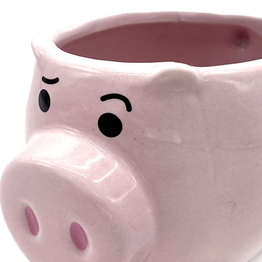 Cute Pig Ceramic Cup Pink Comfortable Grasp Smooth Mouth Lovely Shape for Coffee Tea Milk Beverage Water