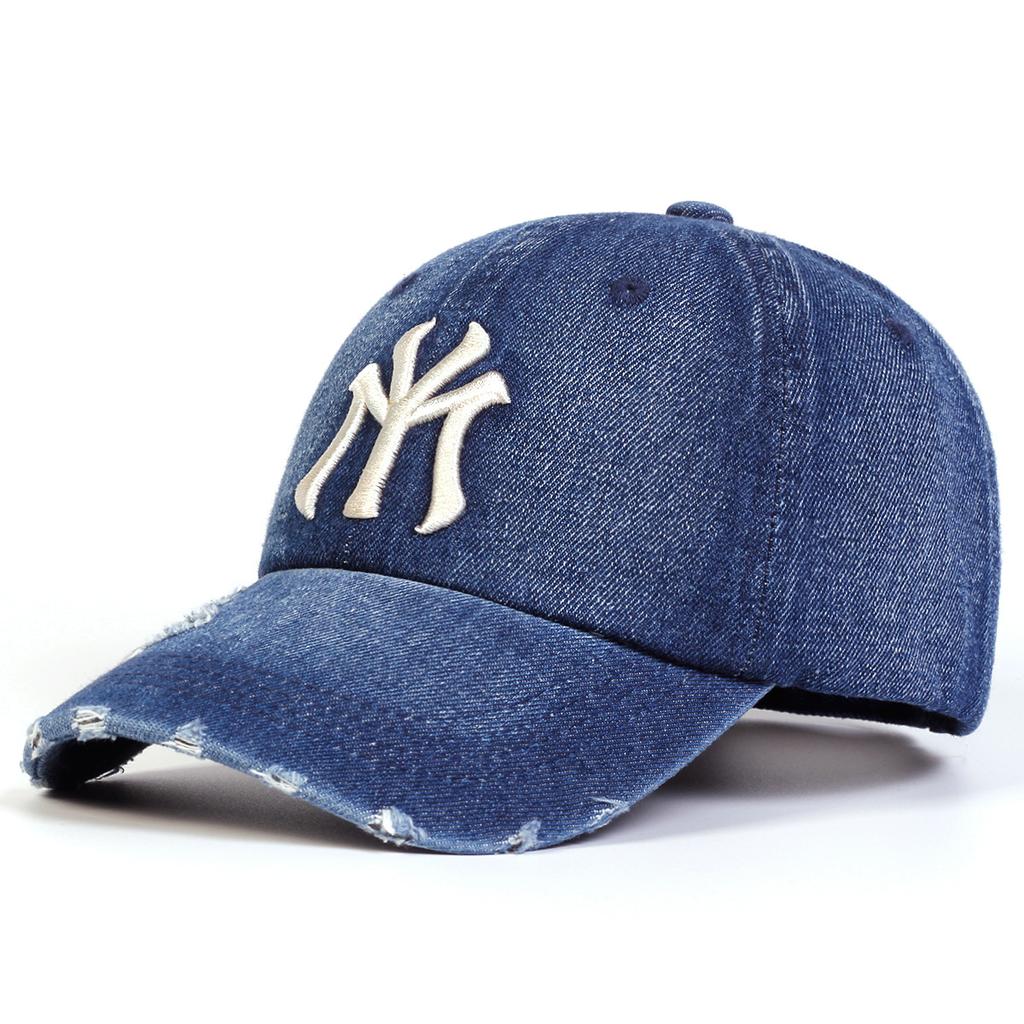 Men And Women Letter Print Embroidery Hole Denim Baseball Caps Spring Autumn Outdoor Use Adjustable Casual Hats Sunscreen Hat 1Pc Latest For