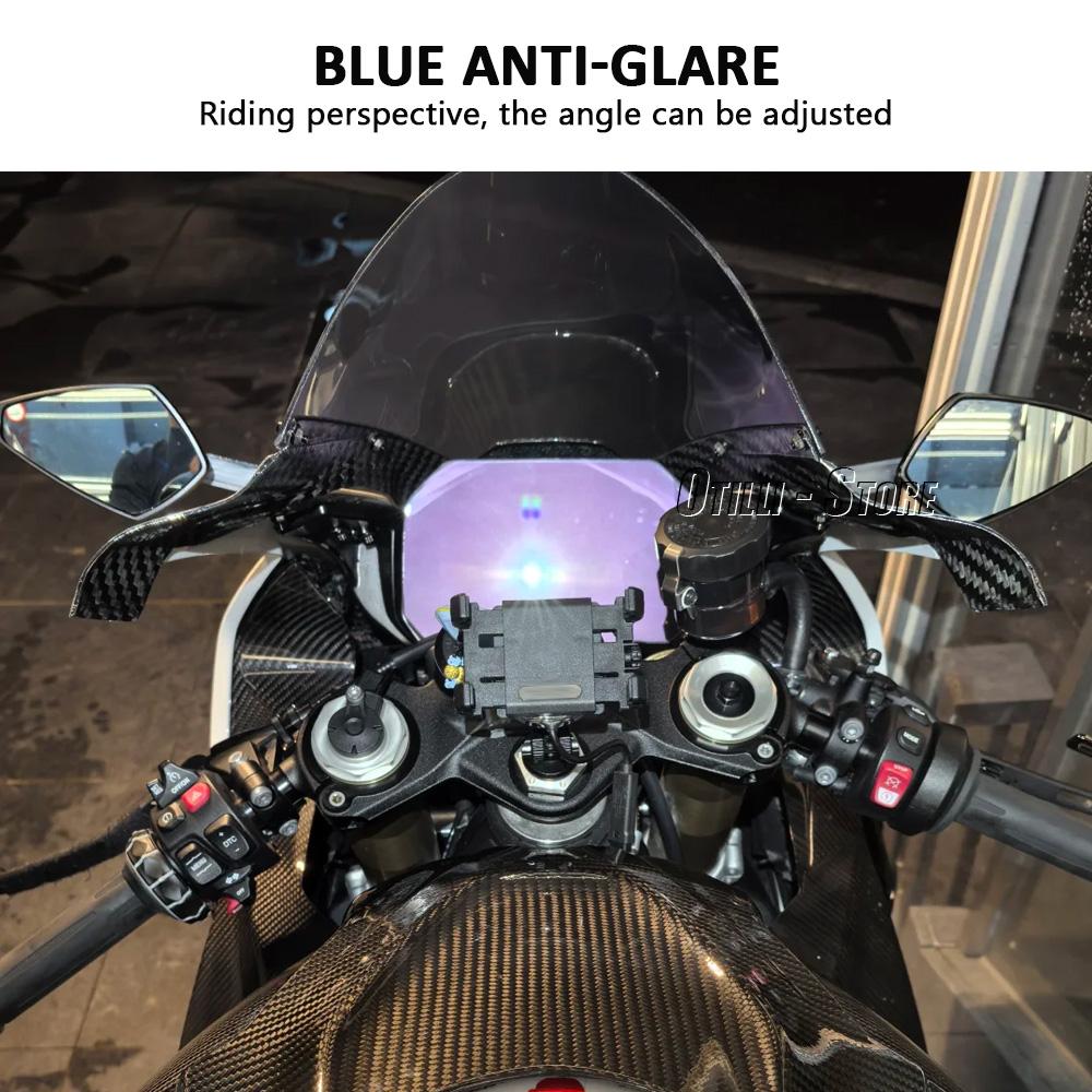 Motorcycle LED Rearview MIrror with LED Turn Signal Light Side Mirrors For BMW S 1000 RR S1000 RR S1000RR 2019-2025
