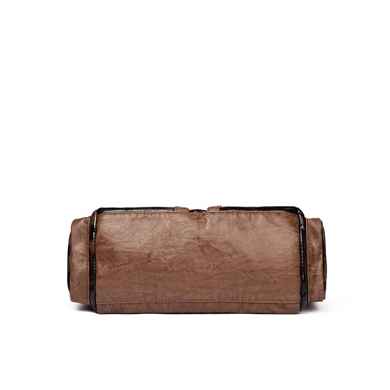 Bolso de Mano Retro para Mujer con Estampado de Leopardo, Piel Sintética, Decoración de Cadena, Gran Capacidad, Bolso de Hombro Versátil, Bolso Cruzado Tote con Correa Desmontable, Casual Diario