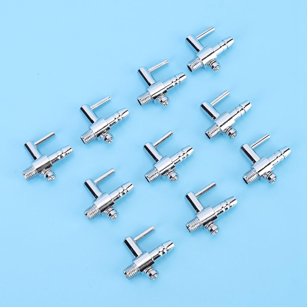 10PCS Set Thread Connection Fish Tank Accessory Flow Control Lever Air Flow Control Valve Aquarium