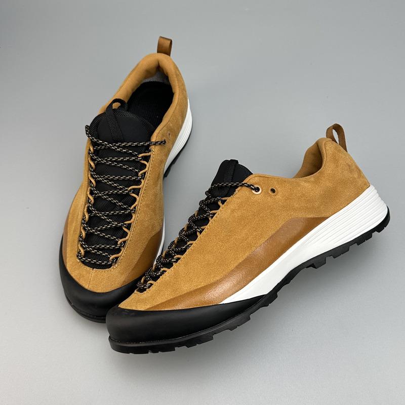 Waterproof Leather Sneakers Big Size Trendy Shoes Trendy Outdoor Hiking Shoes 39-48 Mens Air Cushion Sports Jogging Shoes