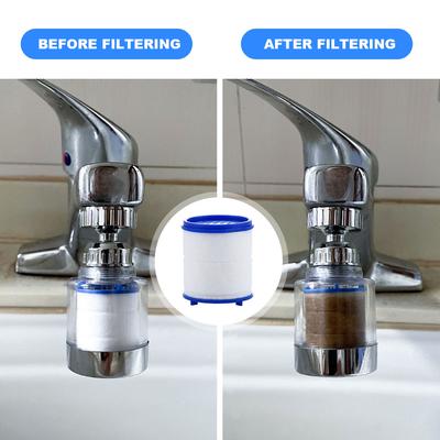 Wasserhahn Wasser Reinigungsfilter Reiniger 360 Grad Drehbar Spritzwasserfilter Wasserhahn Adapter Wassersparend für Haushalt Küche Badezimmer