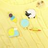 Vibrant Enamel Brooch Set Charming Cartoon Sheep And Snail Brooches For Lovers Fashion
