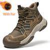 Fashion Man Basic Boots Outdoor Botas Non-Slip Business Shoes Men Winter Plush Snow Boots Side Zipper Leisure High Top Sneakers