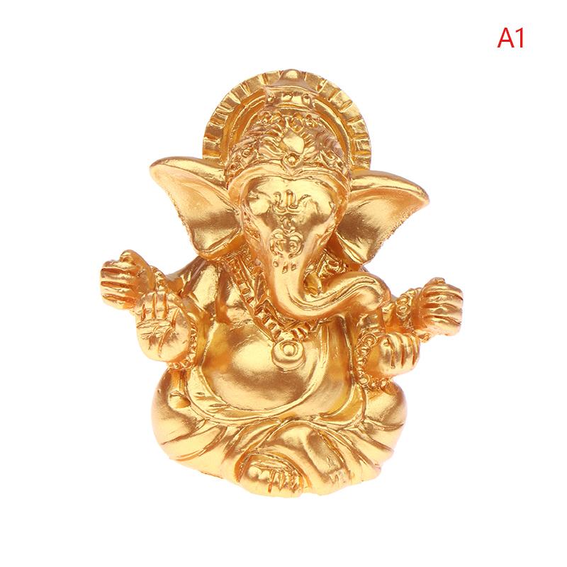 

Статуя Будды Ганеши из смолы Скульптуры Бога-слона Статуэтки Ганеши Искусственные каменные Статуэтки для украшения дома и сада Будды