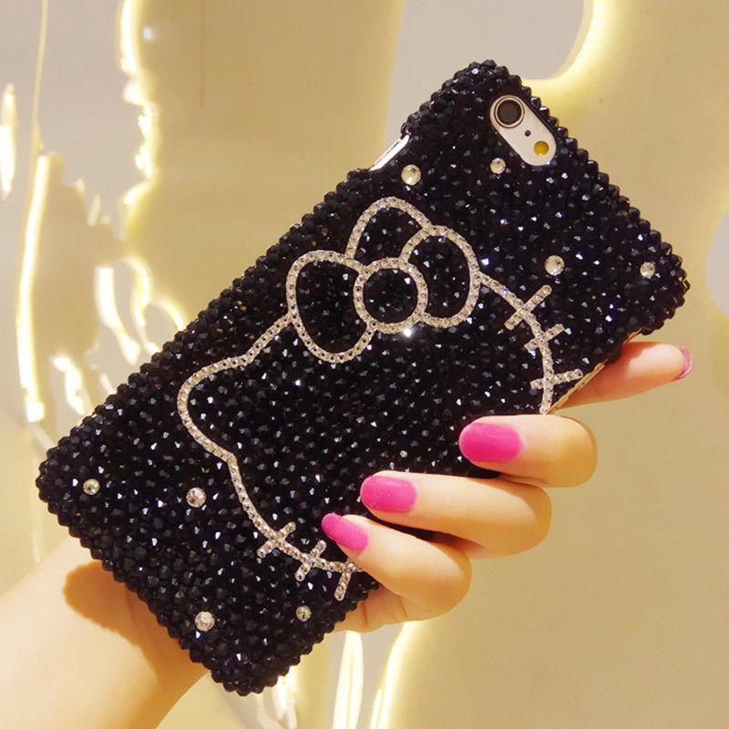 Luxury Full Diamond for Apple 16 Mobile Phone Case Rhinestone iPhone15proKT Cat Xsmax Cute 14 Anti-drop Case